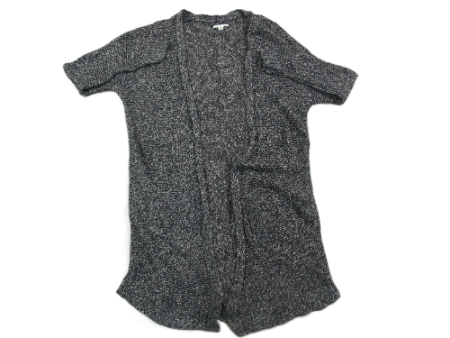 American Eagle Women Cardigan Sweater Knitted Open Front Long Sleeve Black SZ M