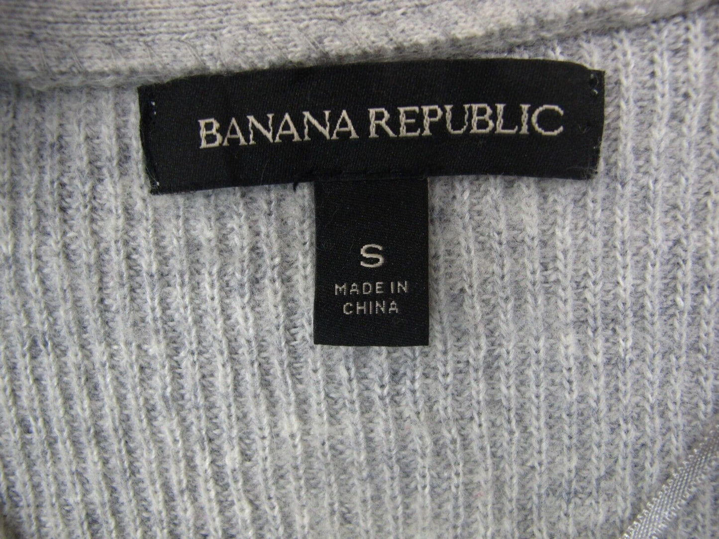 Banana Republic Womens Cardigan Sweater Open Front Long Sleeves Gray Size S/P