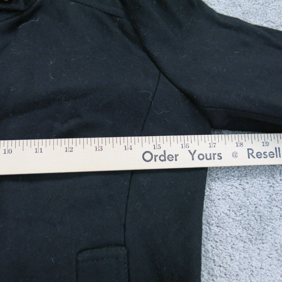 Banana Republic Womens Pea Coat Jacket Single Breasted Long Sleeves Black Small