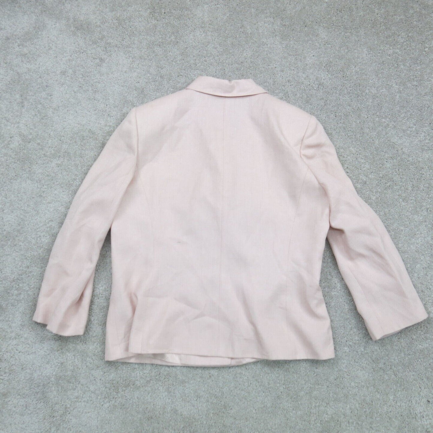 Tahari Womens Double Breasted Pea Coat Long Sleeve Light Pink Size 18