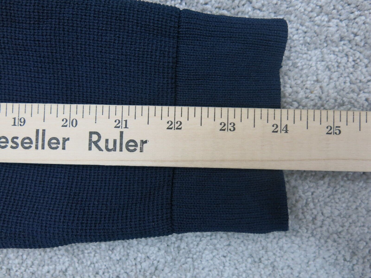 Zara Man Basic Mens Pullover Sweatshirt Crew Neck Long Sleeve Navy Blue Size XL