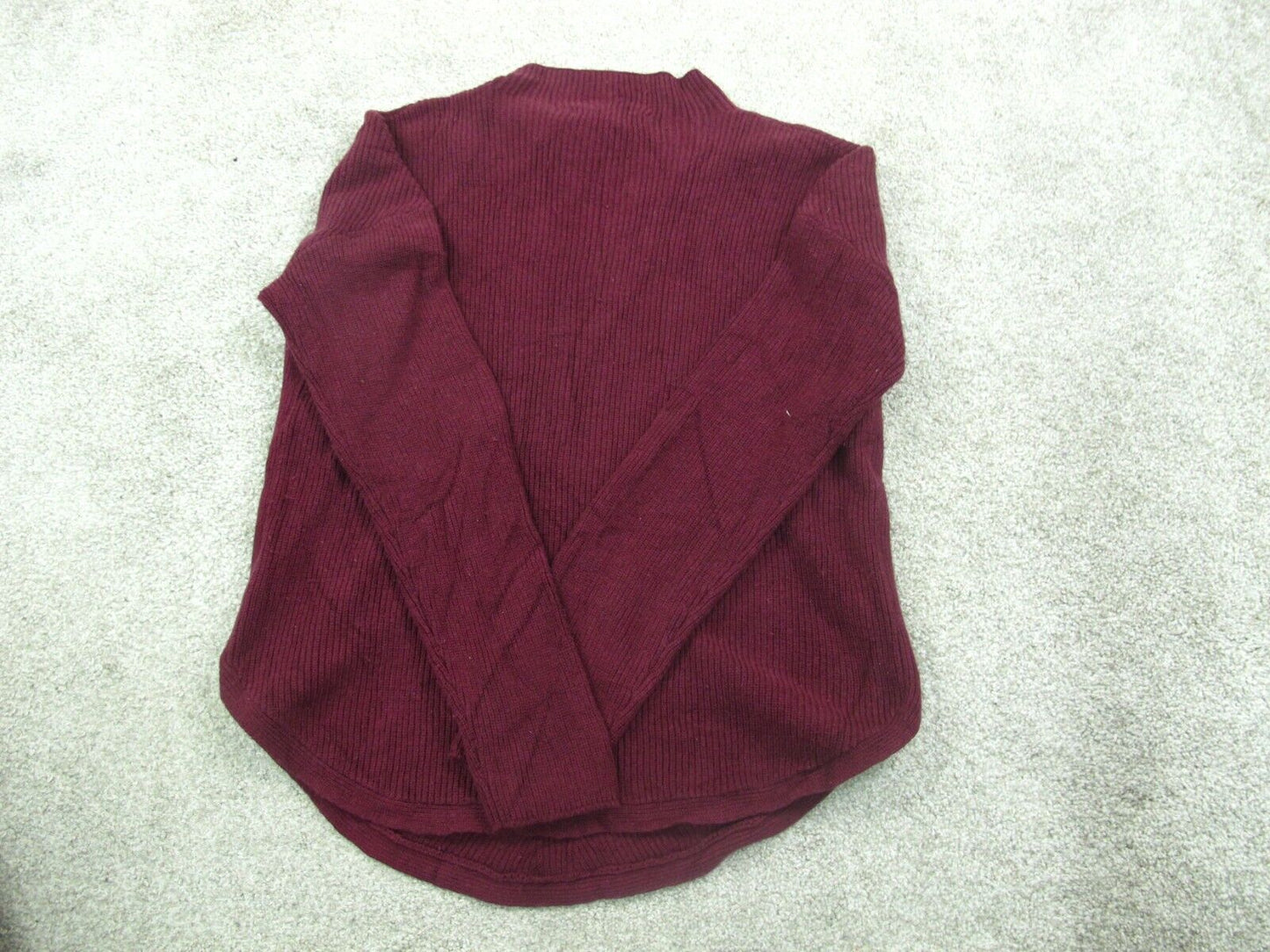Banana Republic Womens  Knitted Sweater Long Sleeves Cotton Maroon Size Small
