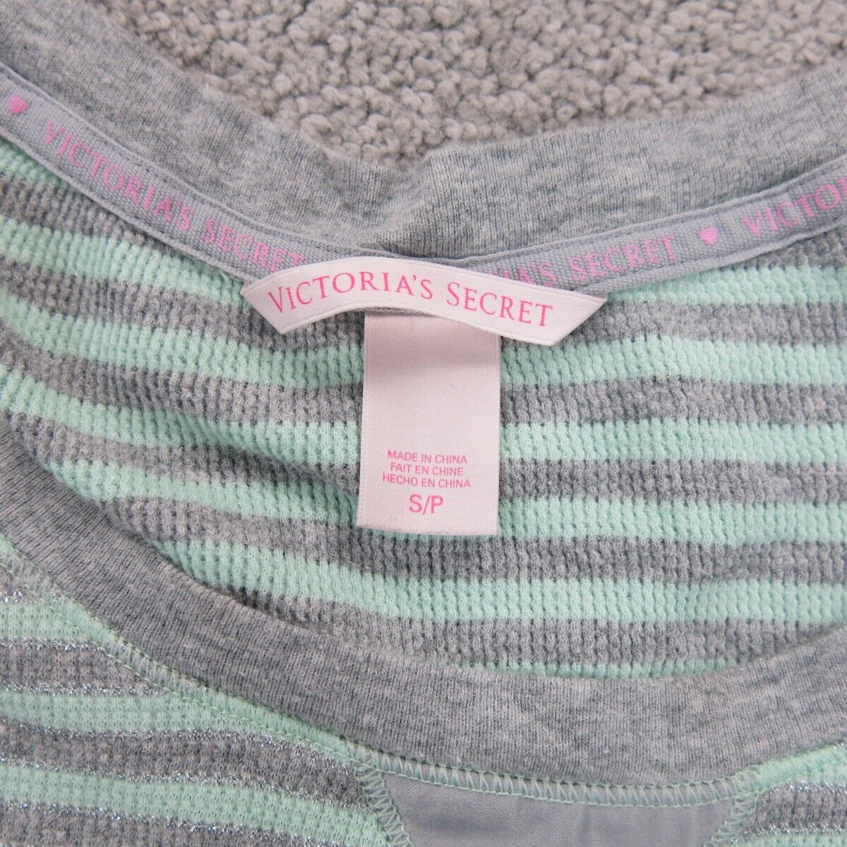 Victoria Secret Womens Sweater Knitted Scoop Neck Long Sleeve Aqua Blue Size S P