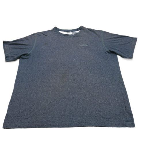 Columbia Sportwear Mens Crew Neck T Shirt Short Sleeve Heather Blue Size XXL