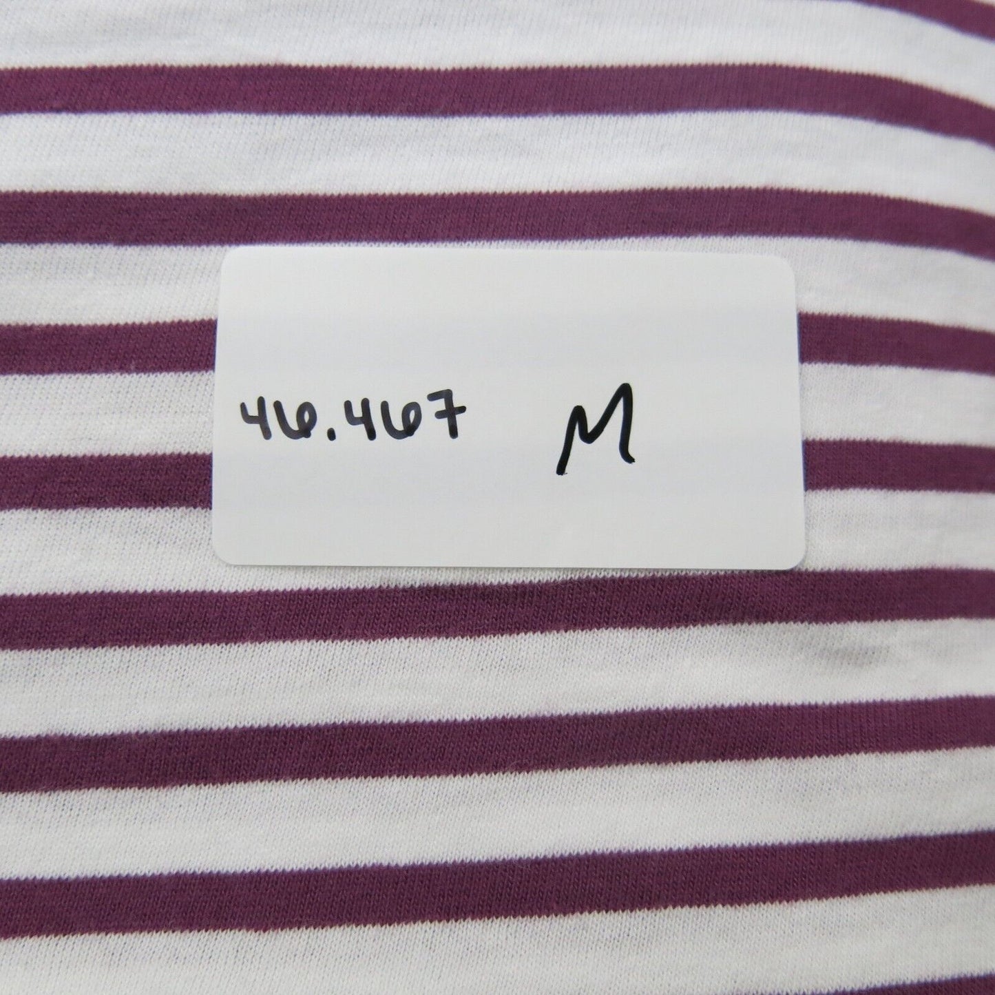 J. Crew Men Crew Neck T Shirt Short Sleeve 100% Cotton Striped Maroon White SZ ?