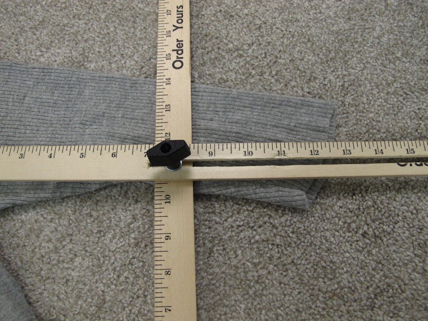 Ann Taylor Womens Cardigan Sweater Open Front Long Sleeves Gray Size Medium