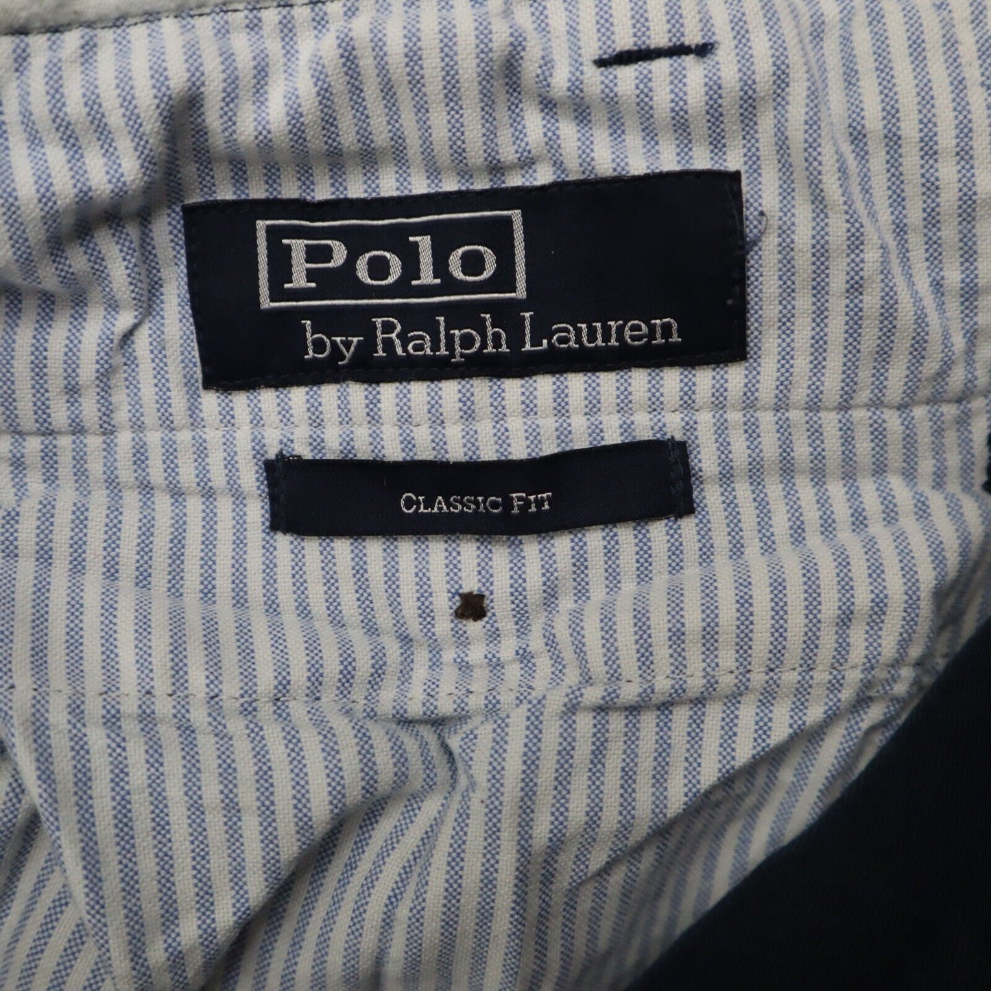 Polo Ralph Lauren Mens Classic Fit Chino Pants Mid Rise Navy Size 35 Stretch