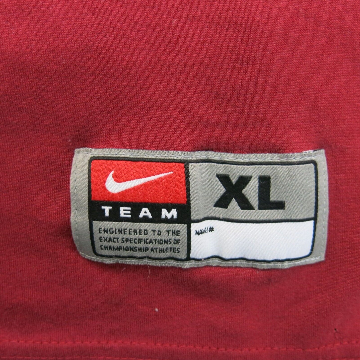 Nike Mens Dri Fit T Shirt Crew Neck Short Sleeve Cyclones Red Size X Large
