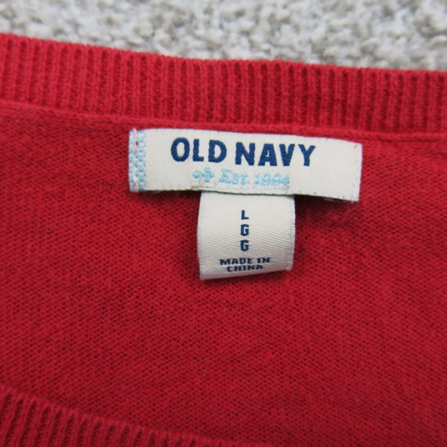 Old Navy Womens Pullover Striped Sweater Boat Neck Long Sleeves Orange Size L