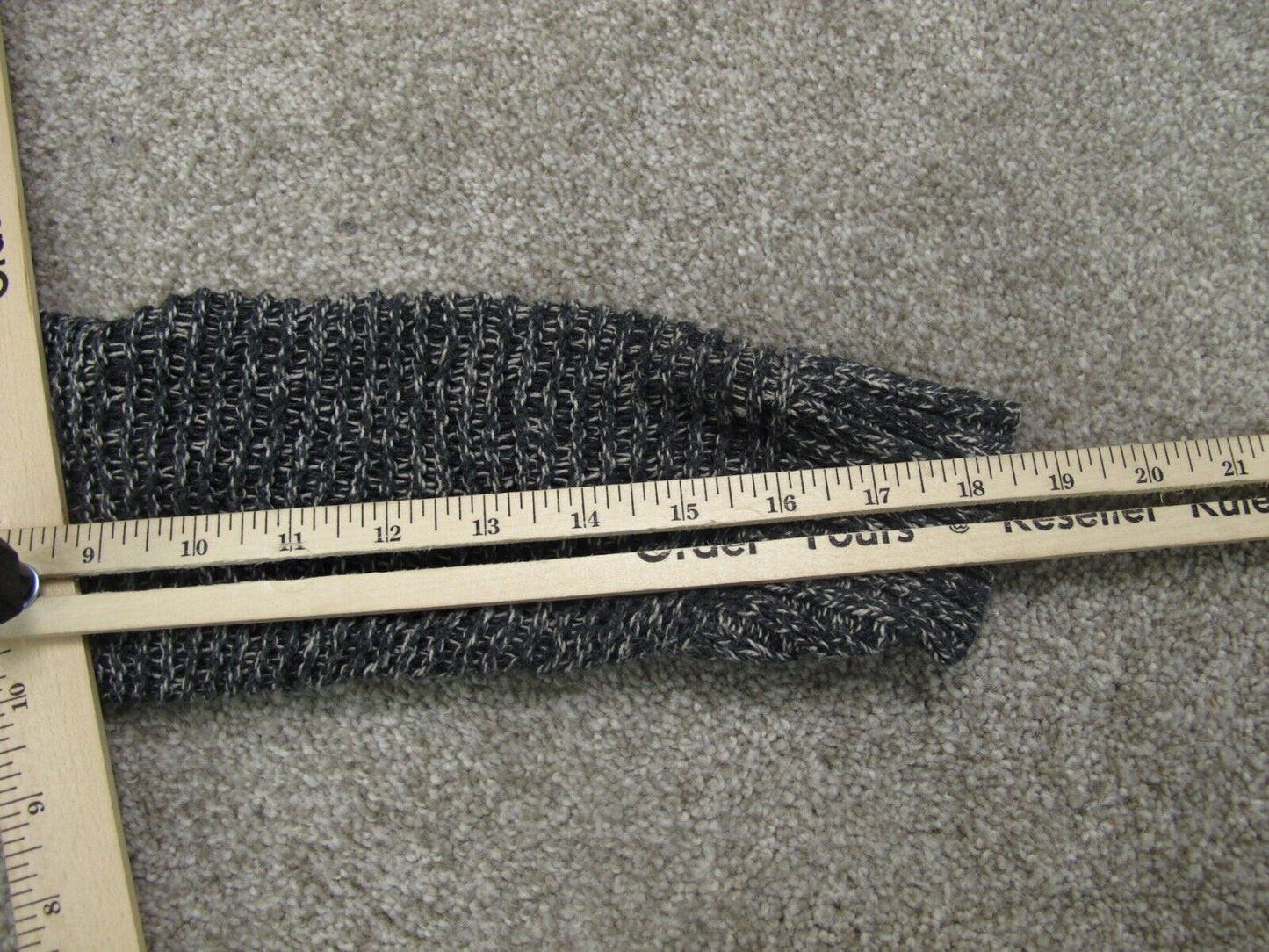 American Eagle Women Cardigan Sweater Knitted Open Front Long Sleeve Black SZ M