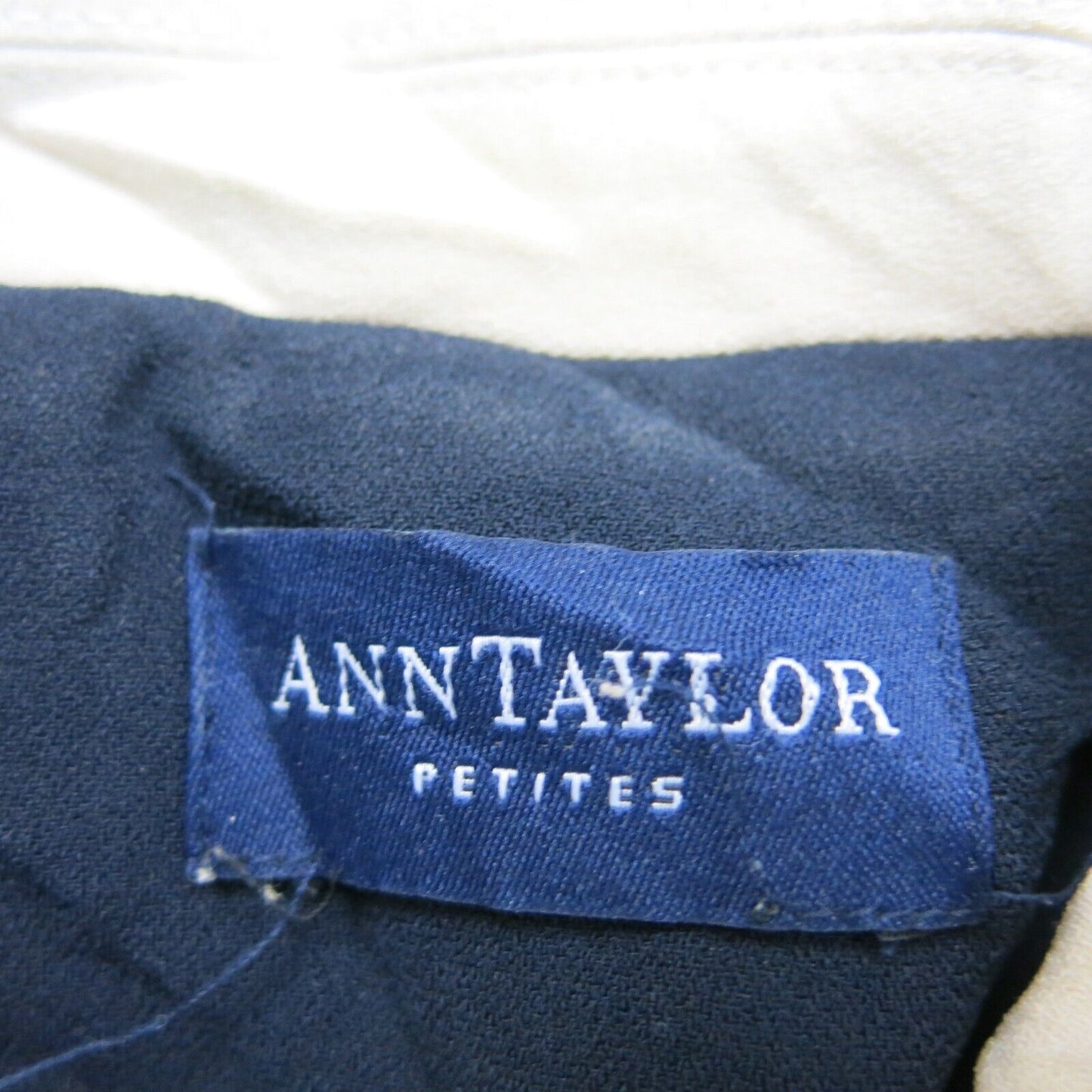 Ann Taylor Womens Blazer Coat Single Breasted Long Sleeve Navy Blue Size Medium