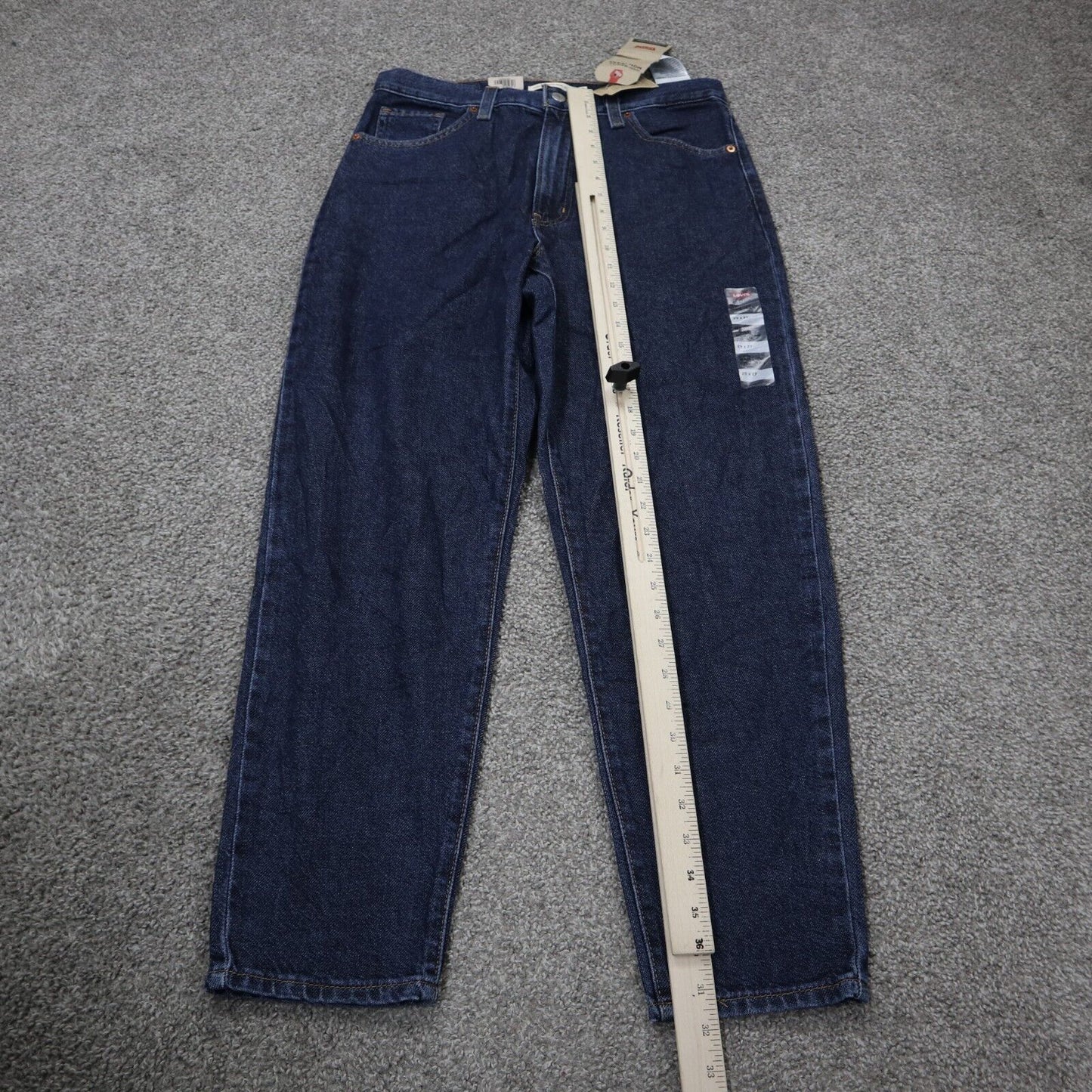 NWT Levis Mens Mom Jeans High Waisted Tapered Leg Denim Stretch Blue SZ W29XL27