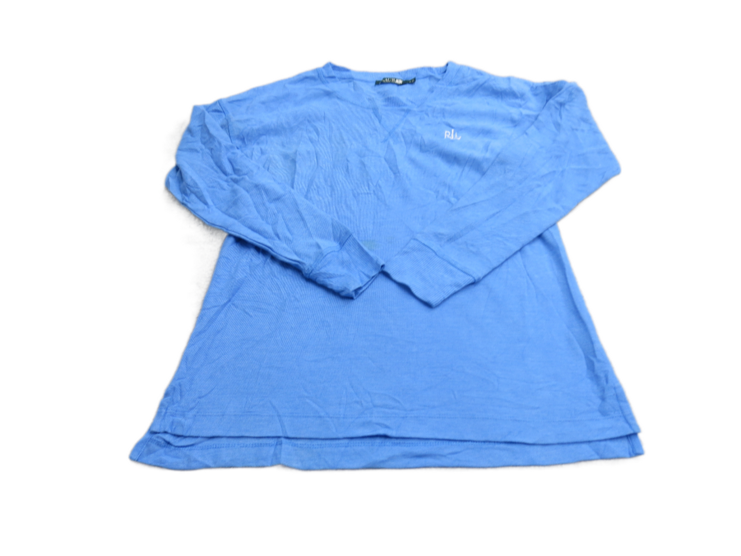 Ralph Lauren Womens Pullover  Sweater Knitted Round Neck Long Sleeve Blue Size S