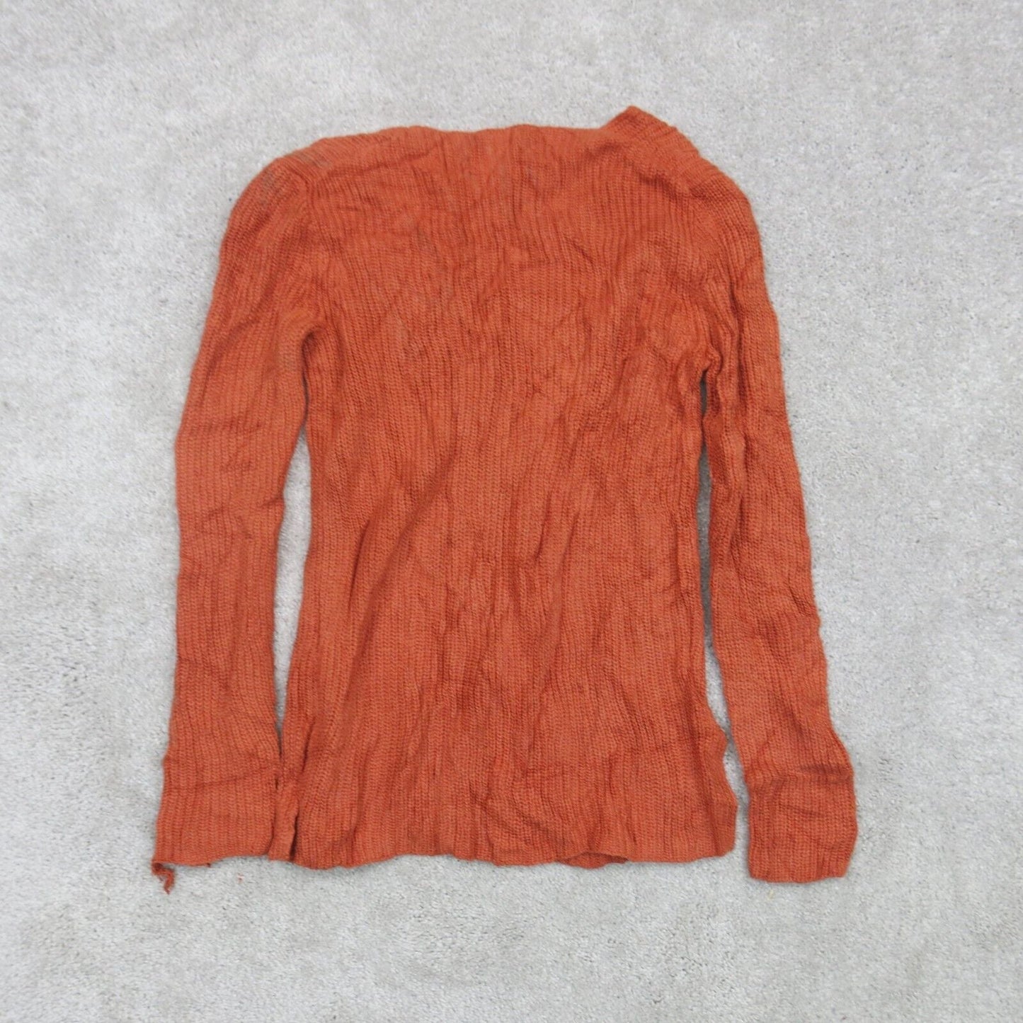 J. Crew Mercantile Womens Pullover Sweater V Neck Long Sleeves Orange Size XS