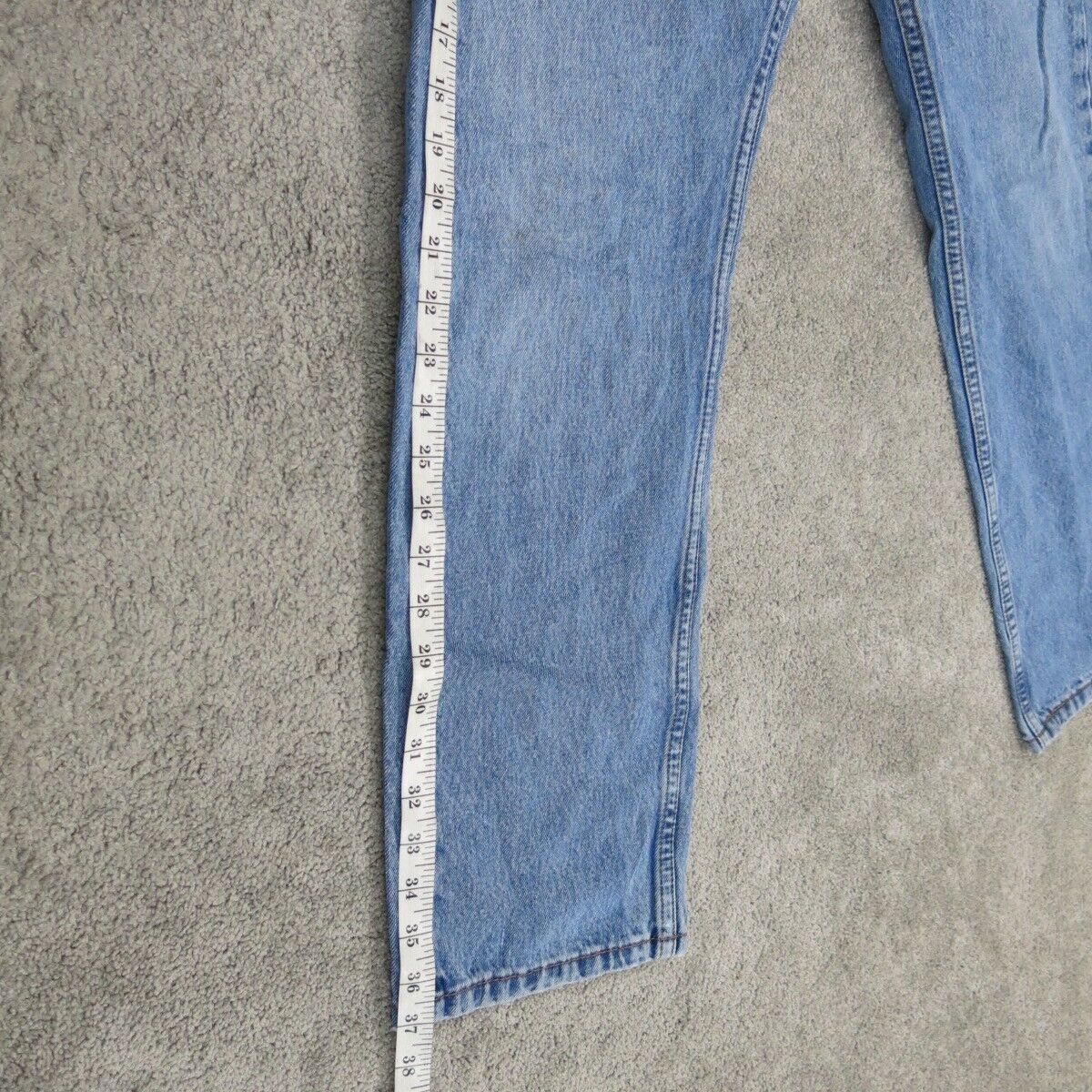 Levis Mens Jeans Straight Leg Denim Regular Fit Mid Rise Blue Size W34XL30