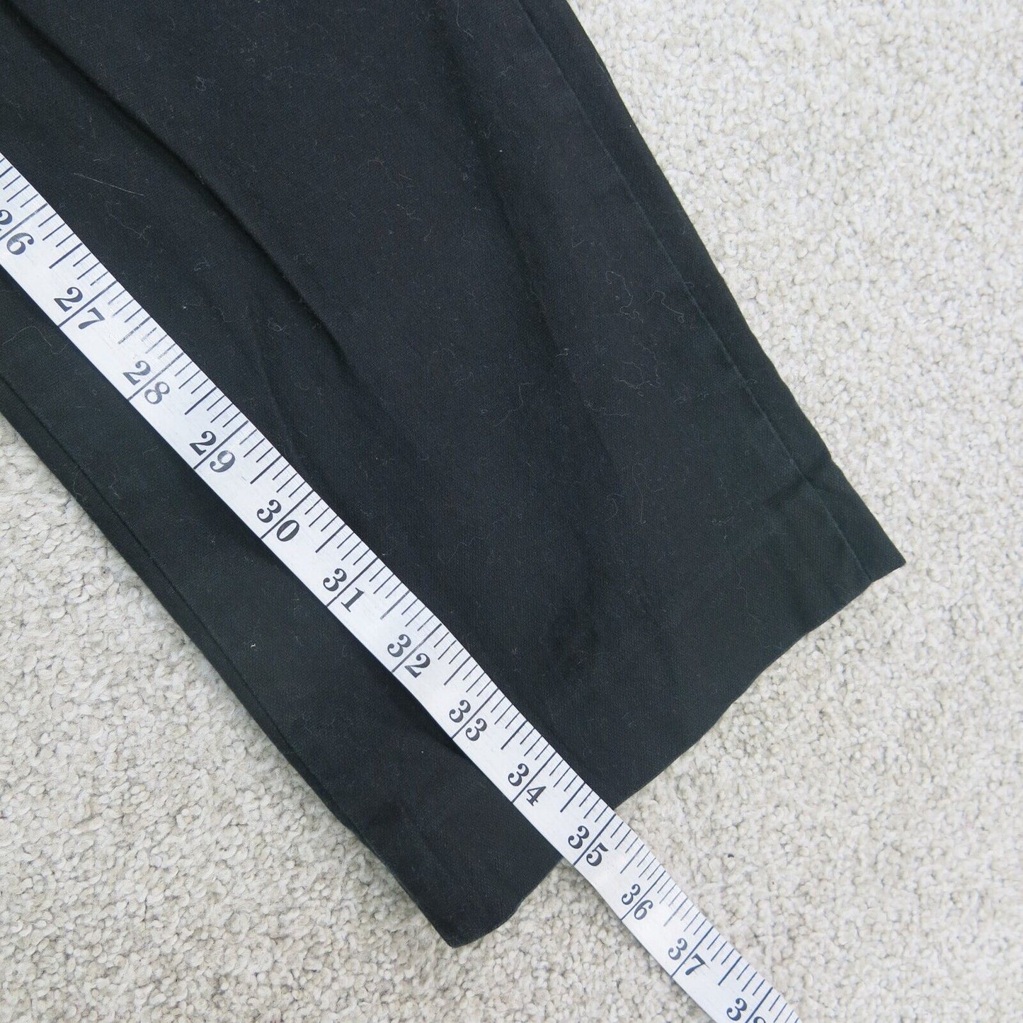 Ann Taylor Loft Womens Pant Dress Mid Rise Straight Leg Pockets Black Size 8