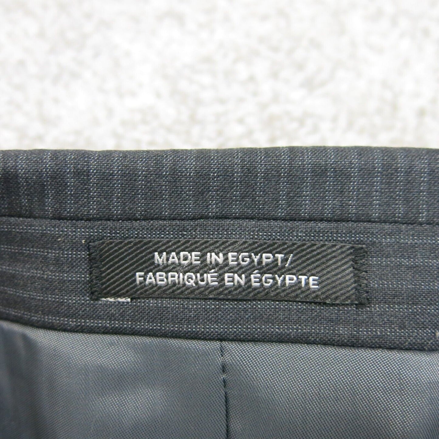 Express Mens Striped Blazer Coat Single Breasted Long Sleeves Black Size 42R