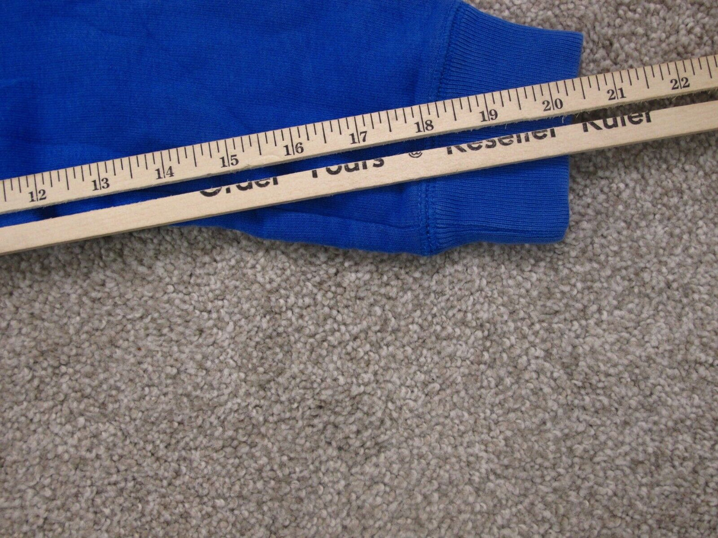 Nike Women Pullover Sweatshirt Long Sleeves Crew Neck Kangaroo Pockets Blue SZ M