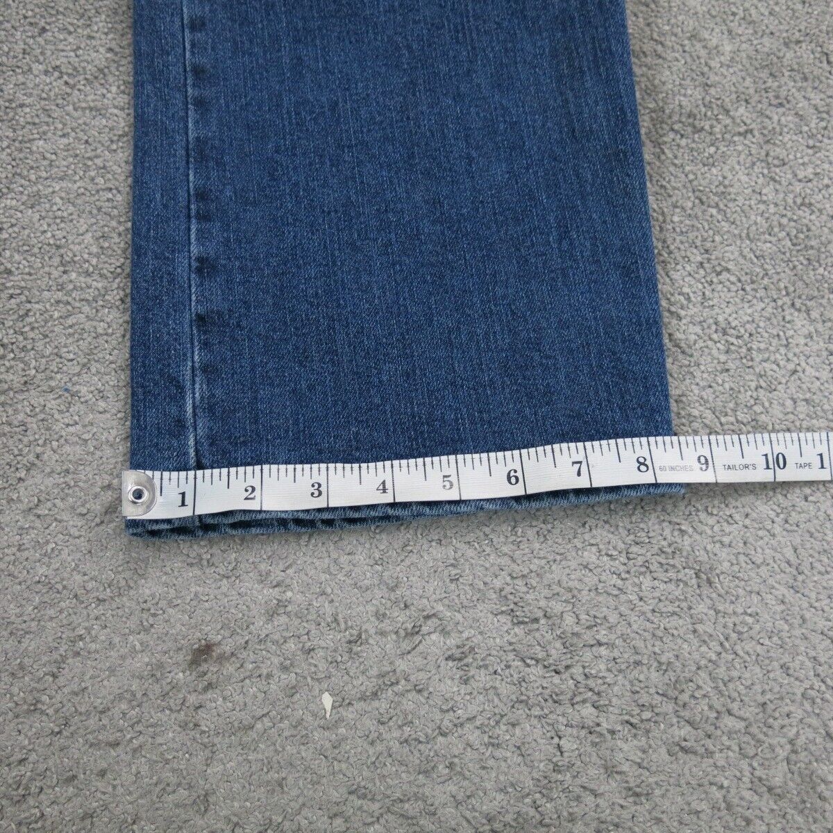 Wrangler Mens Jeans Straight Leg High Rise Stretch Cotton Blue Size W36XL30