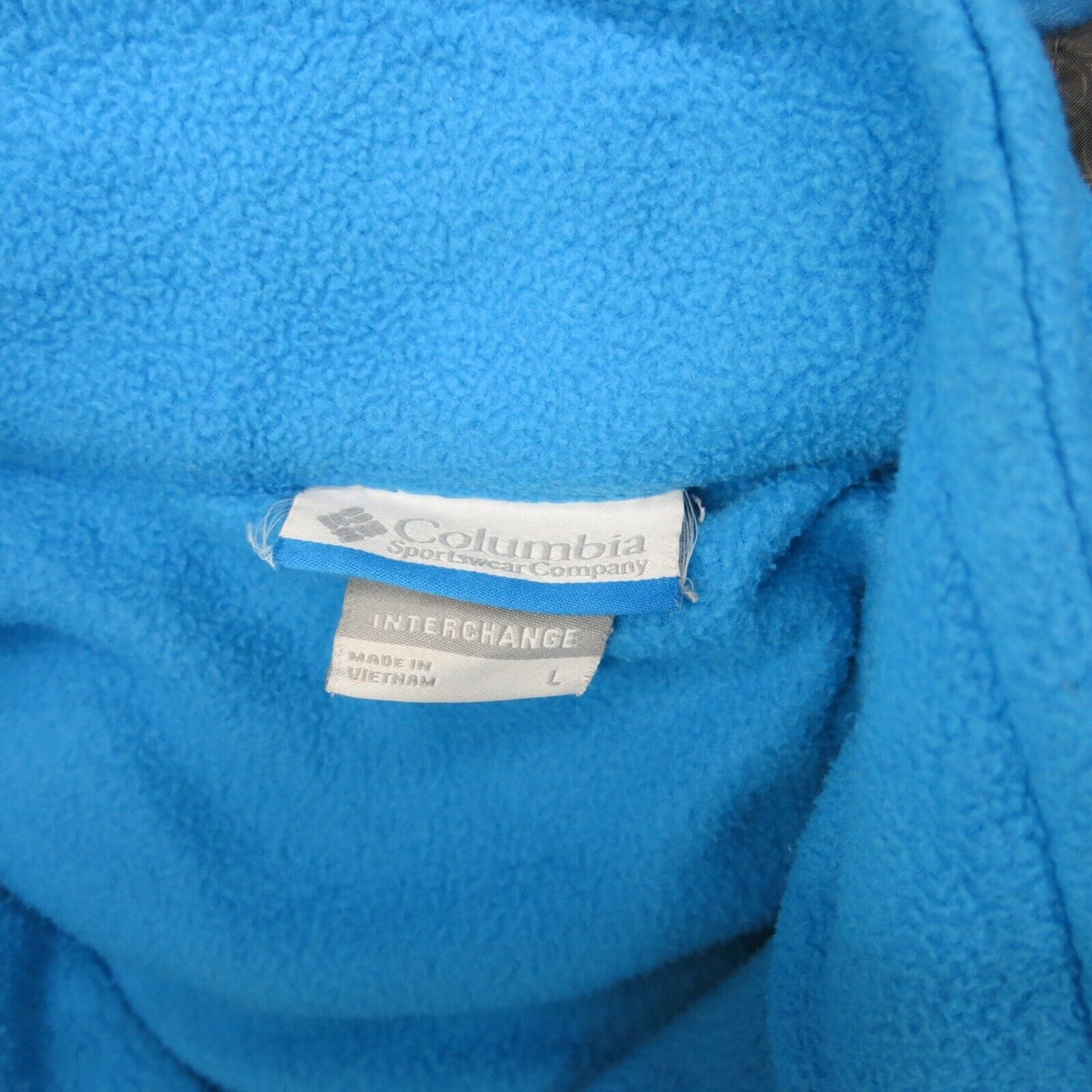 Columbia Mens Hooded Jacket Full Zip Up Long Sleeves Light Blue Size Large