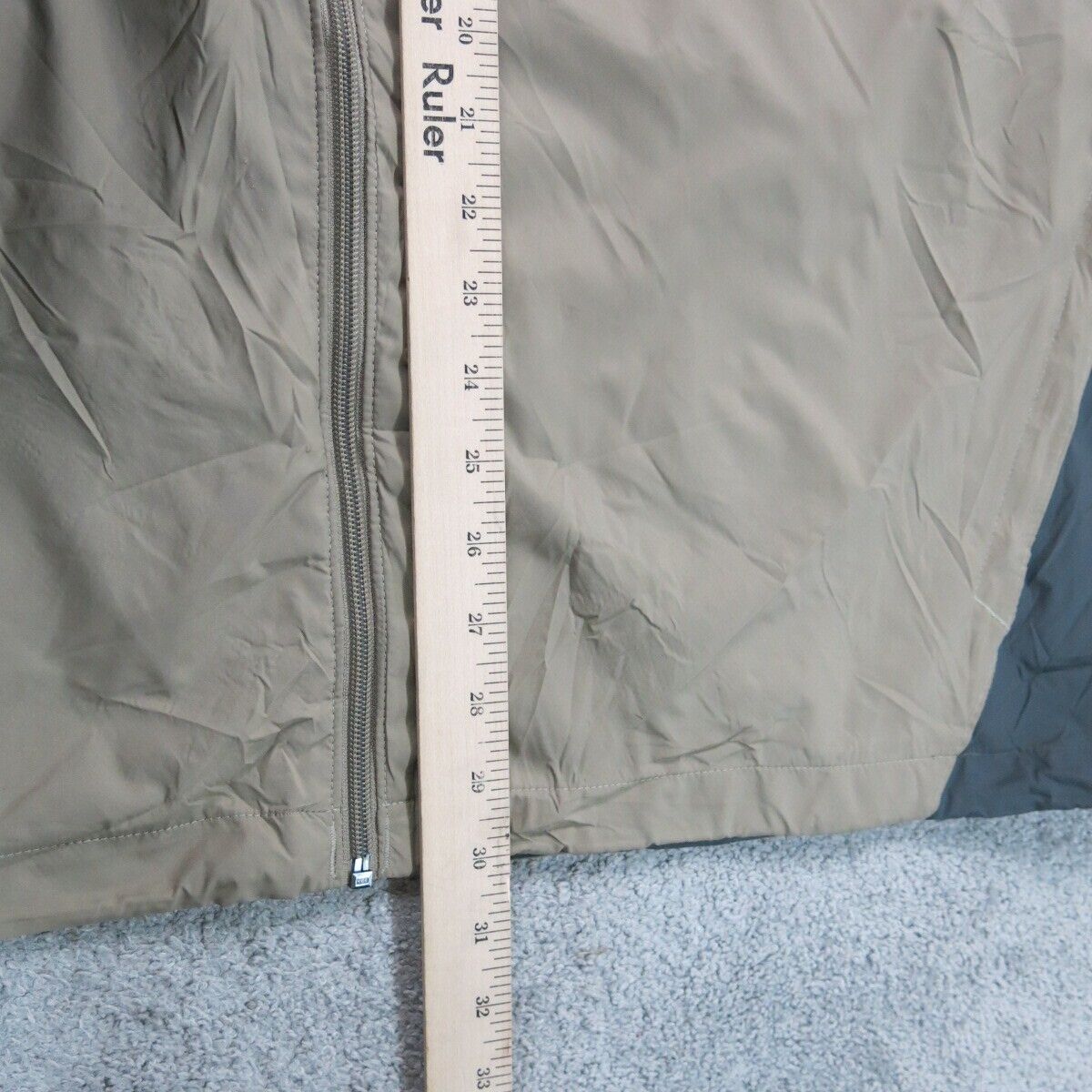 Columbia Mens Windbreaker Coat Jacket Full Zip Up Mock Neck Clay Beige Size XXL