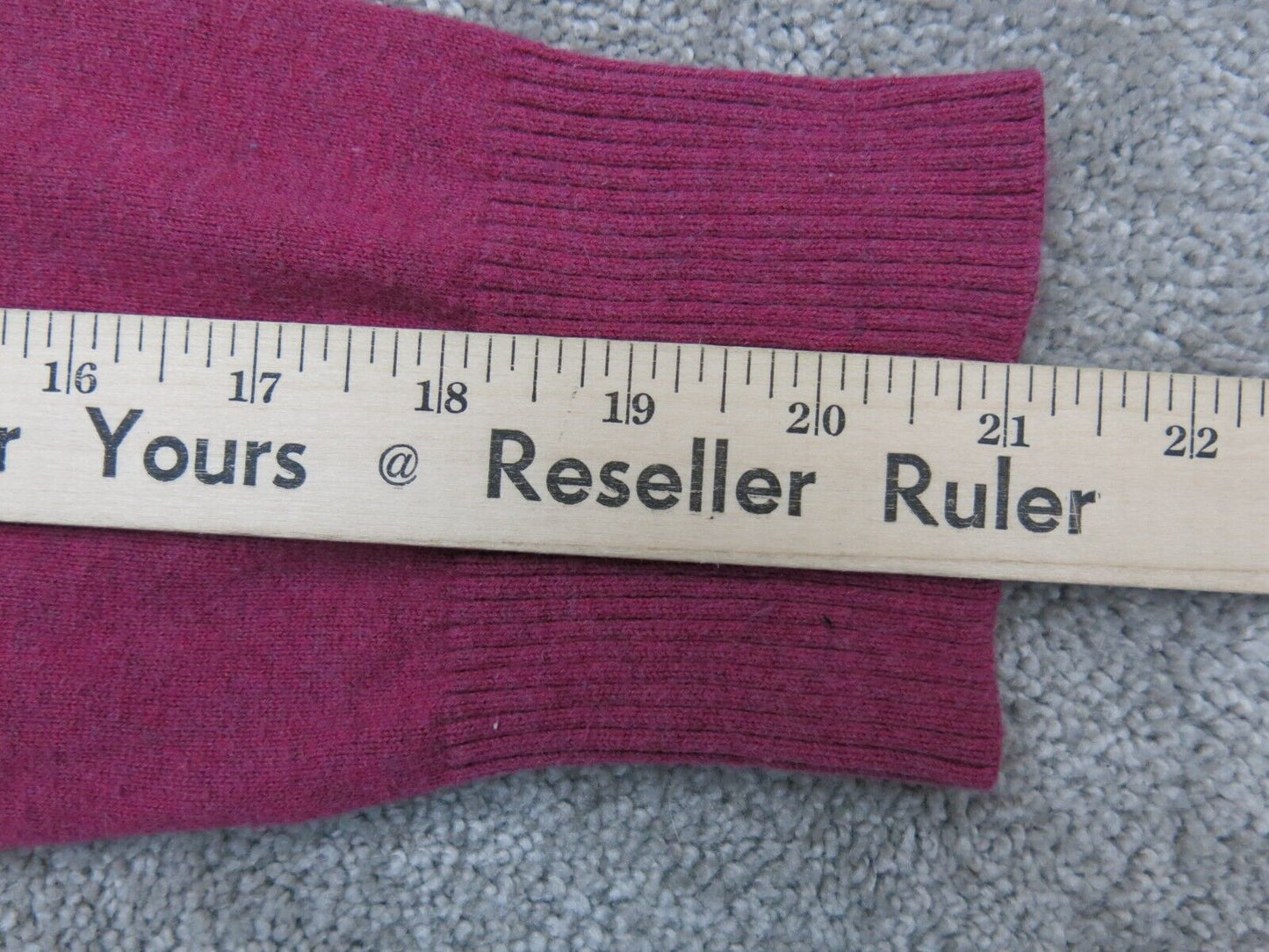 Banana Republic Women Pullover Knitted Sweater Long Sleeve V Neck Red SZ Medium
