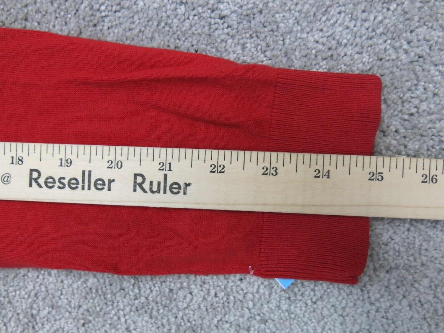 Banana Republic Mens Pullover Sweatshirt Long Sleeve V Neck Red Size Medium