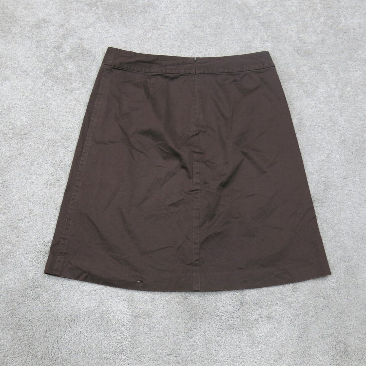 Banana Republic Womens A Line Skirt Stretch Pull on Solid Brown Size US 10