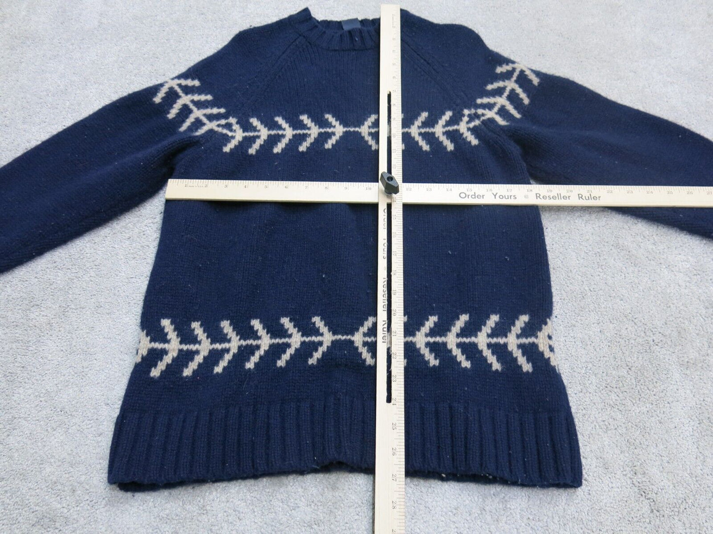 Gap Mens Pullover Crew Neck Sweater Pullover Long Sleeves Blue Size Large