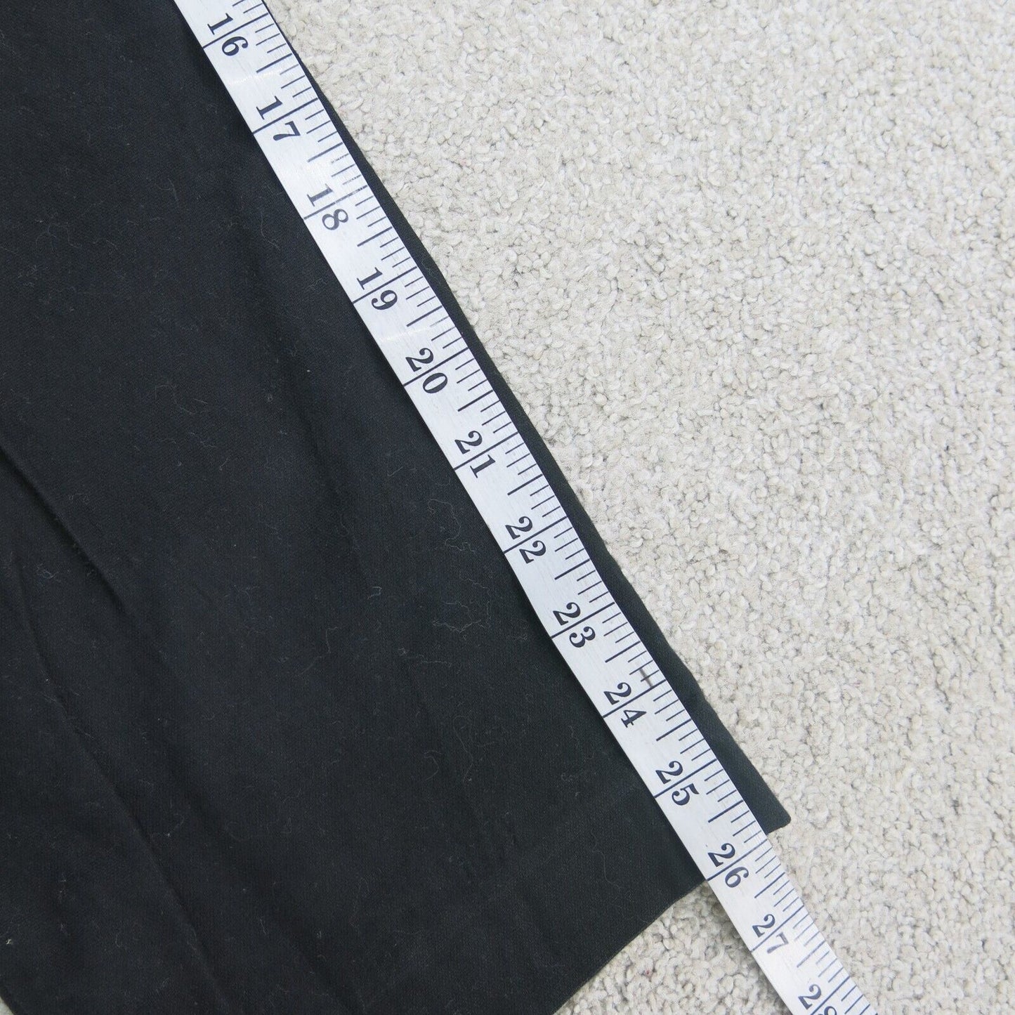 Ann Taylor Loft Womens Pant Dress Mid Rise Straight Leg Pockets Black Size 8