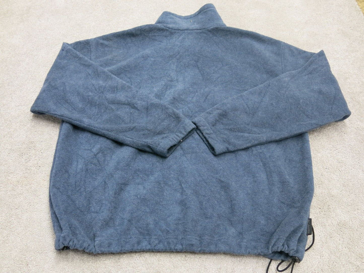 Columbia Mens Jacket High Neck Long Sleeves Full Zip Bomber Jacket Blue Size XL