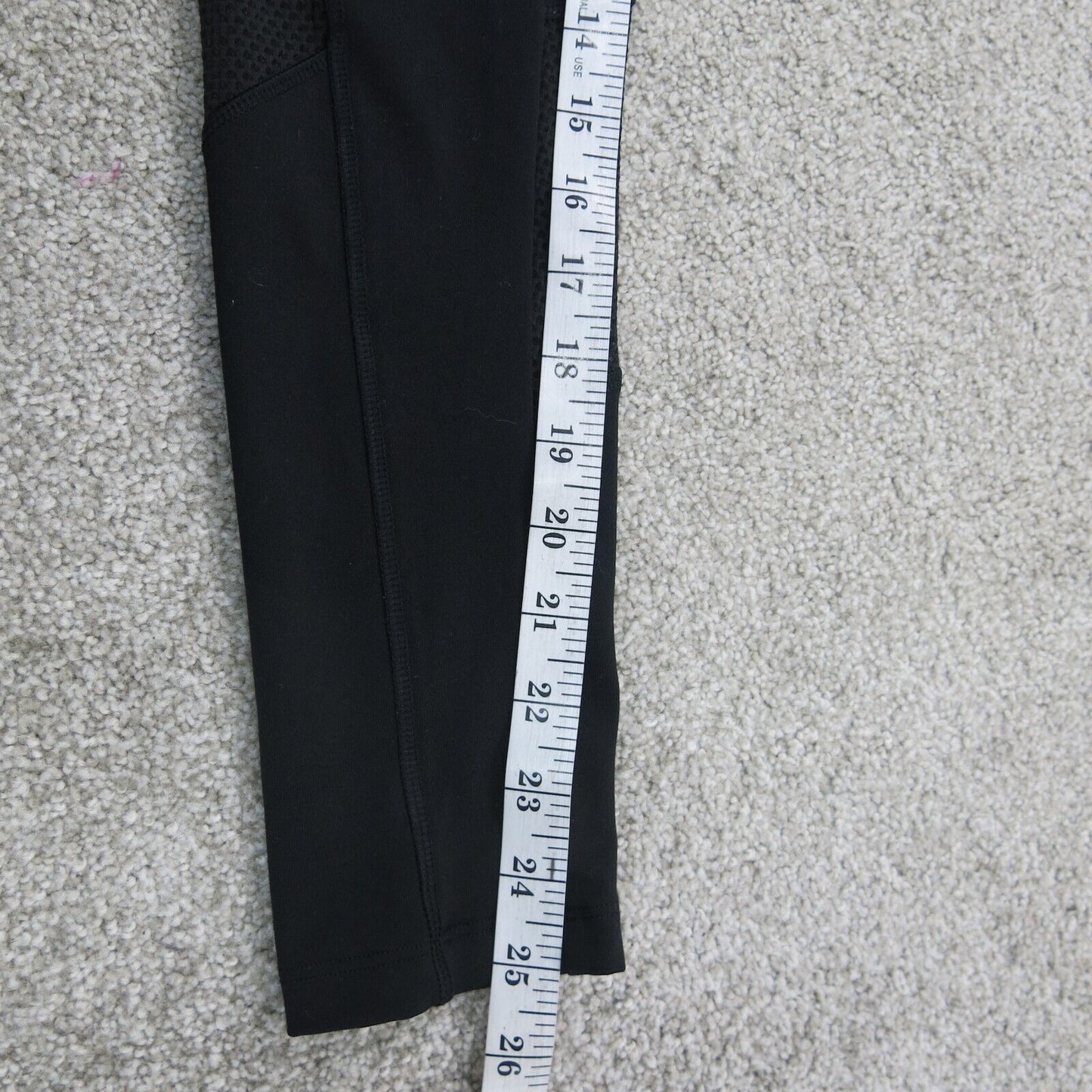 Pink Victoria Secret Women Leggings Activewear Skinny Mid Rise Black Size XS