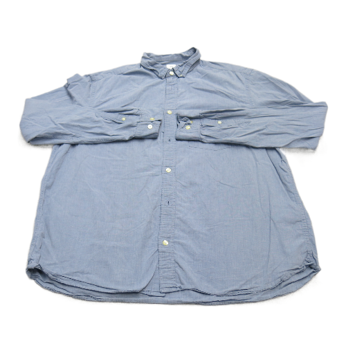 H&M Mens Shirt Button Up Regular Fit Casual Long Sleeves Blue Size X Large