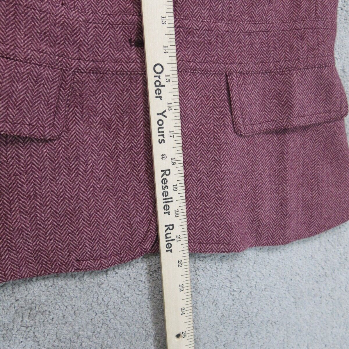 J. Crew Womens Pea Coat Jacket Front Button Long Sleeves Pockets Pink Size 4