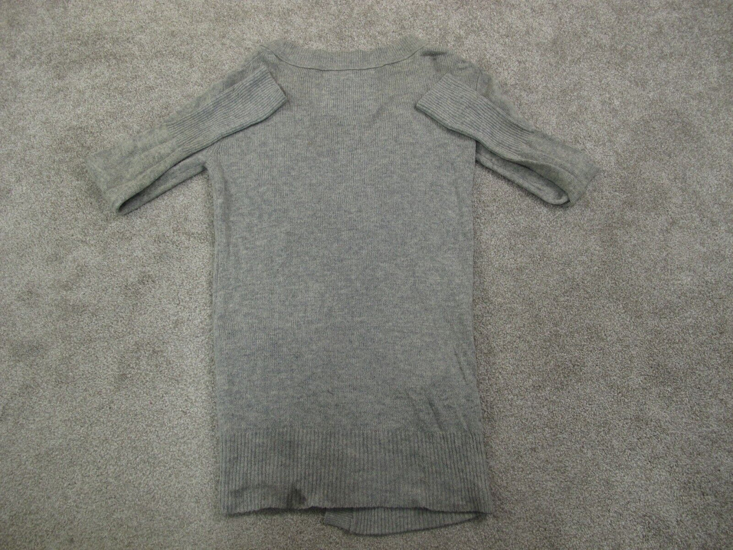 Abercrombie & Fitch Womens Cardigan Sweater Long Sleeve Pockets Gray Size Small