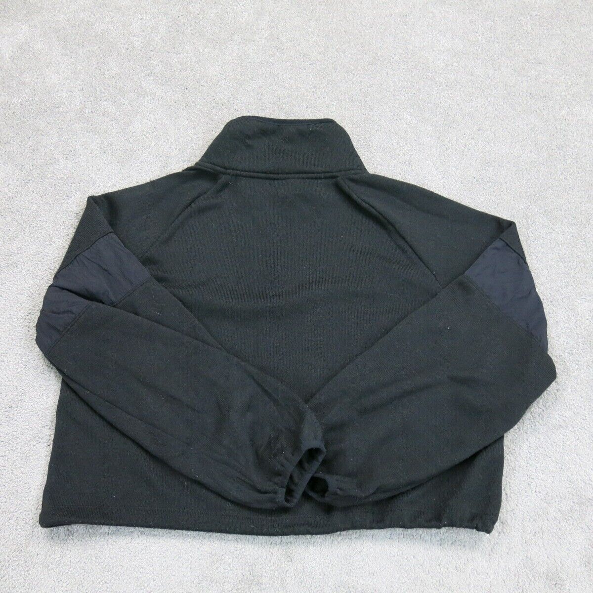 Pink Victorias Secret Womens Jacket 1/4 Zip Fleece Jacket Long Sleeves Black M