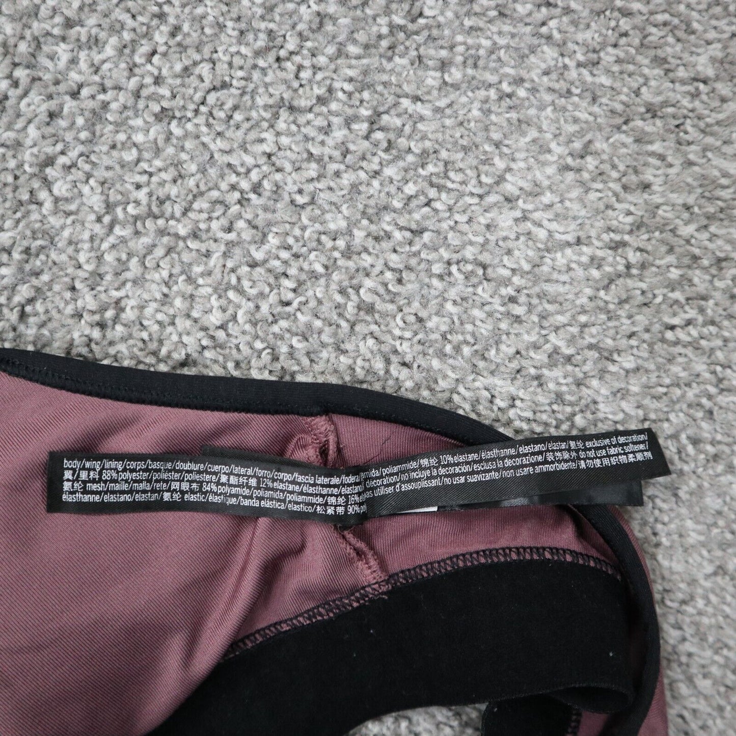 Pink Sports Womens Activewear Sports Bra Adjustable Strap Pink Black Size Small