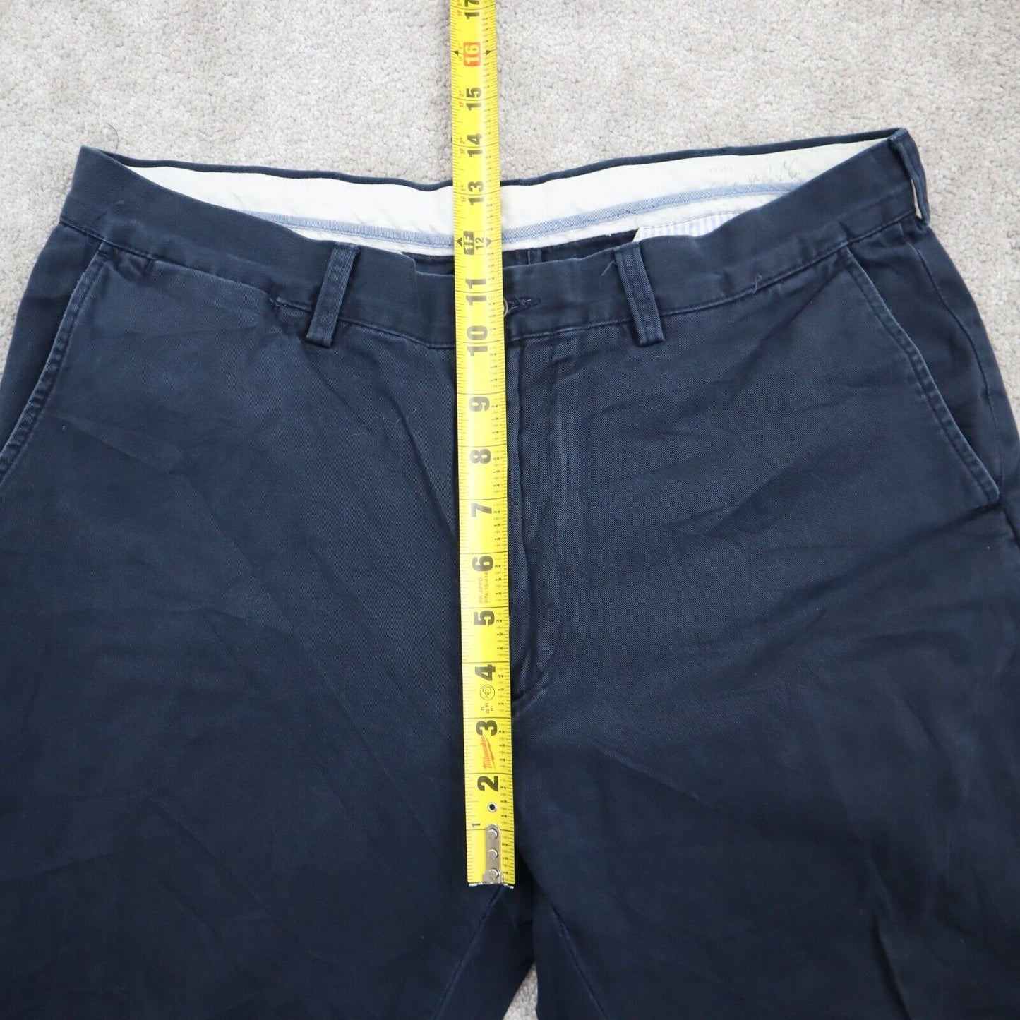Polo Ralph Lauren Mens Classic Fit Chino Pants Mid Rise Navy Size 35 Stretch