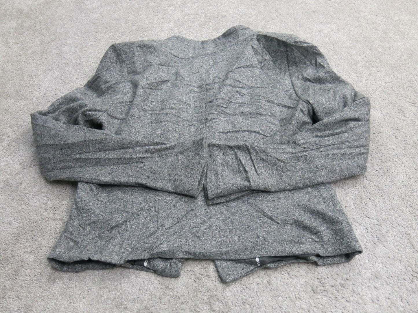 Ann Taylor Loft Womens Blazer Coat Single Breasted One Button Long Sleeve Gray 6