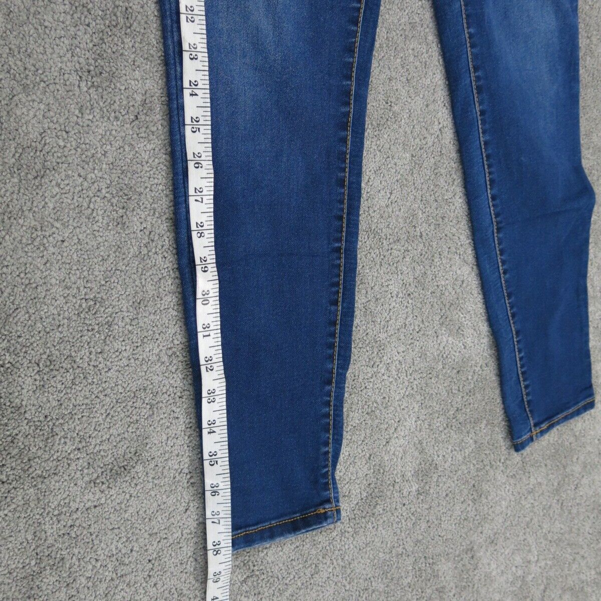 Mossimo Womens Denim Legging Skinny Leg Mid Rise Four Pockets Blue Size 10/30