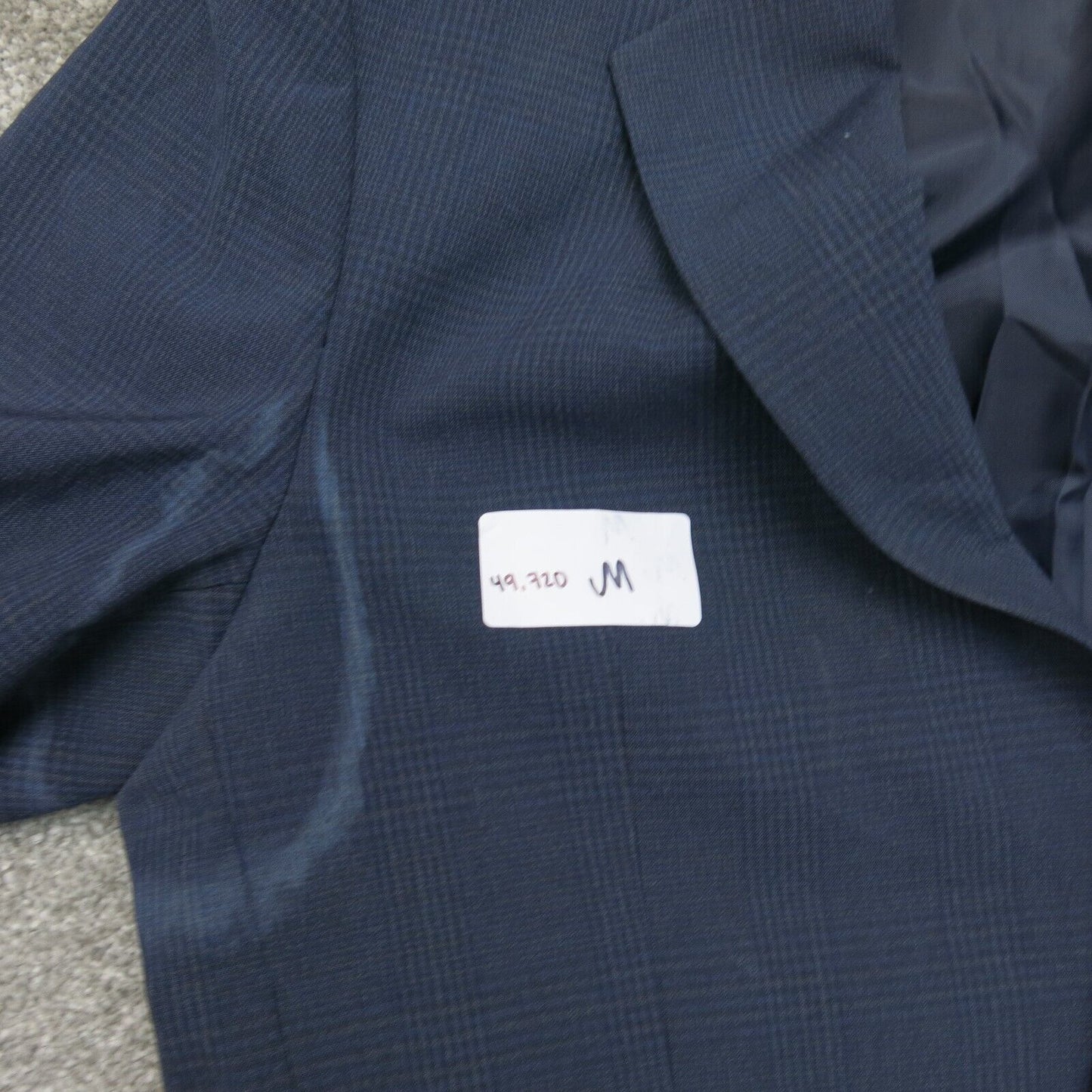 Zara Mens Blazer Coat Single Breasted Long Sleeves Pockets Navy Blue Size 40