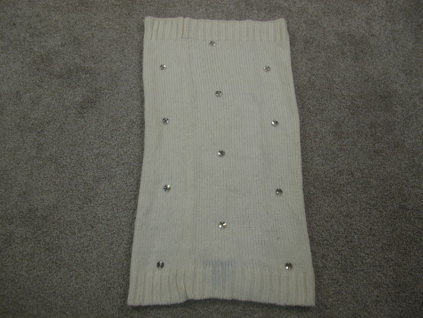 Victorias Secret White Knit Neck Warmer STONES White Size One Size