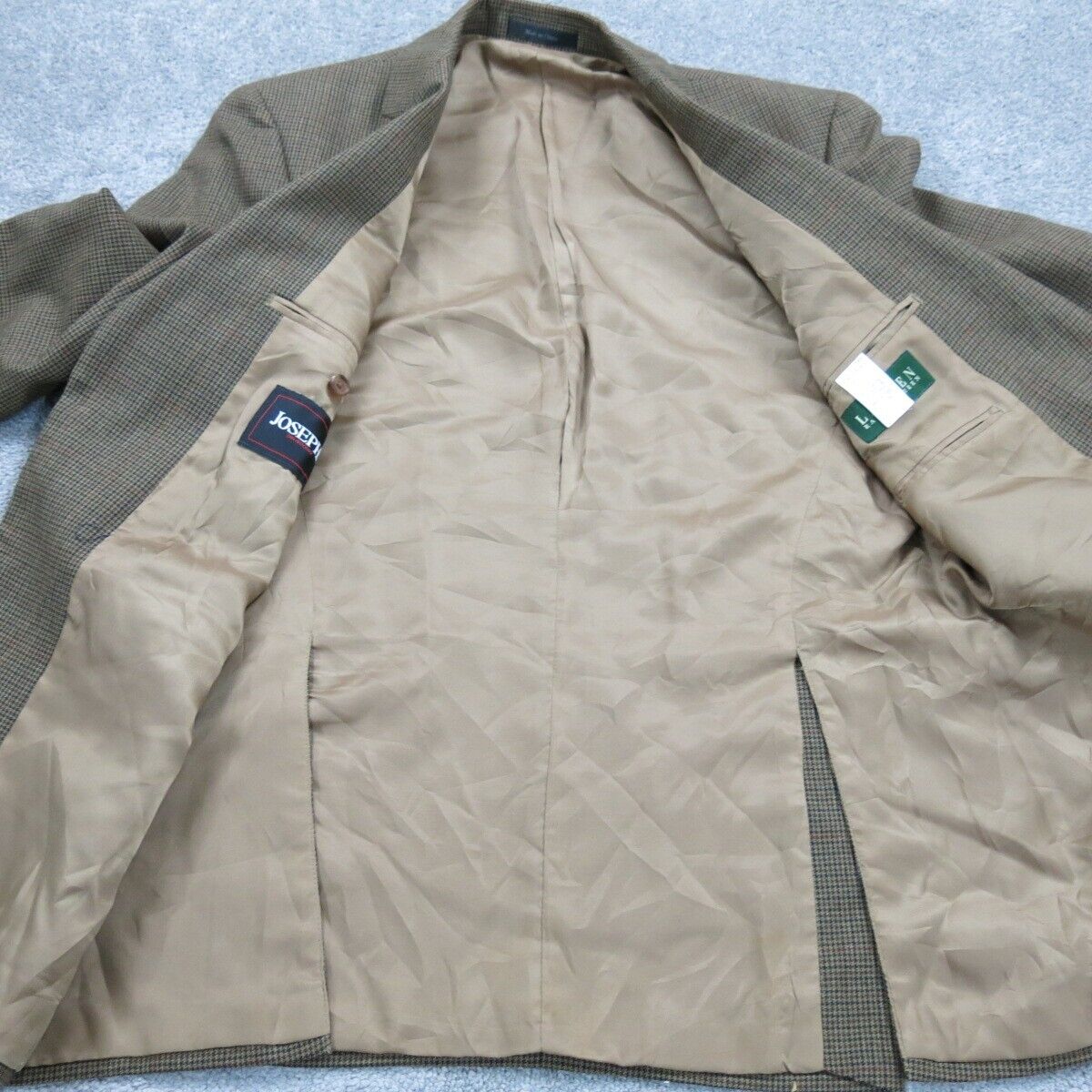 Lauren Ralph Lauren Mens Blazer Coat Single Breasted Long Sleeves Brown Size 39R