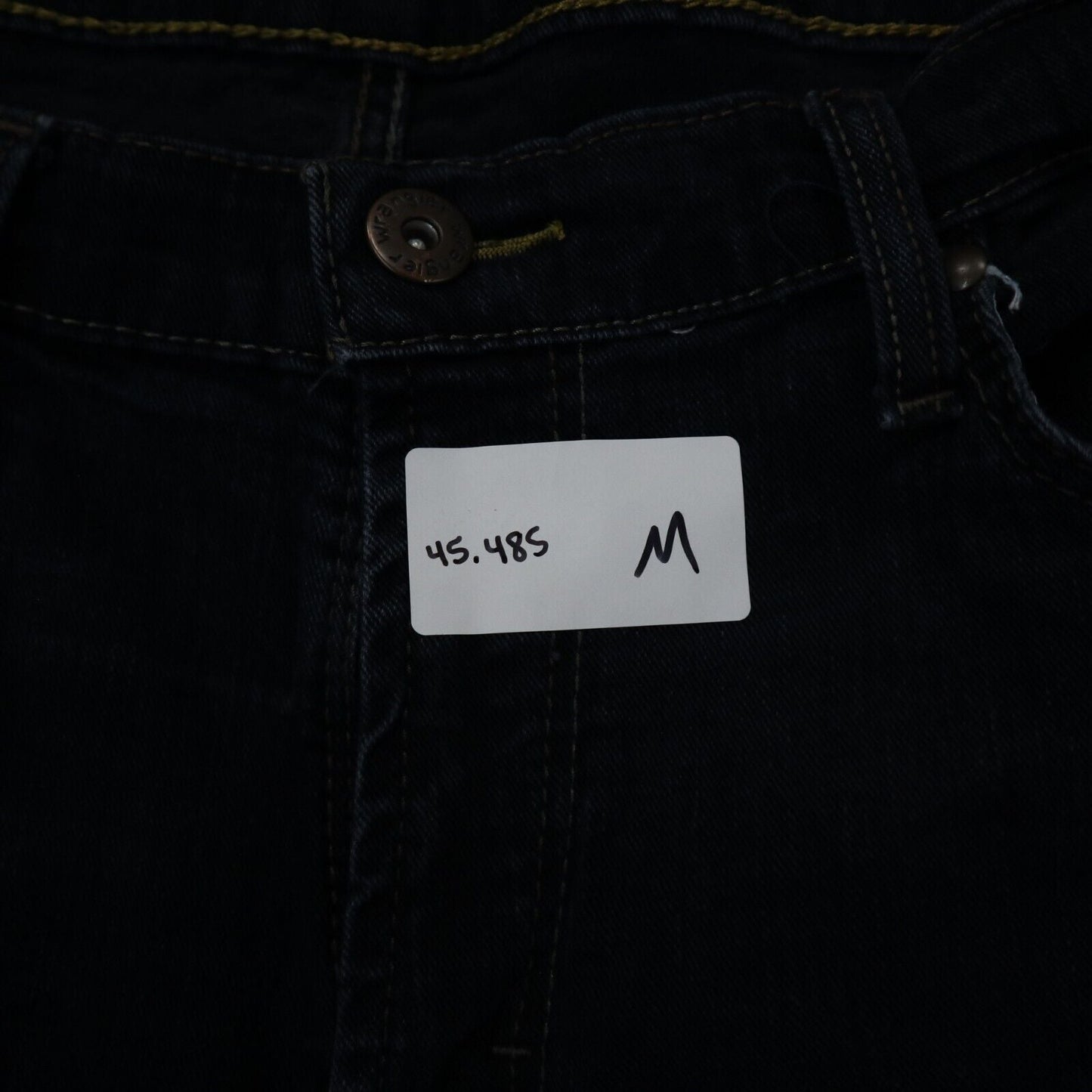 Wrangler Mens Jeans Straight Fit Jeans Mid Rise Pockets Blue Size W33XL30