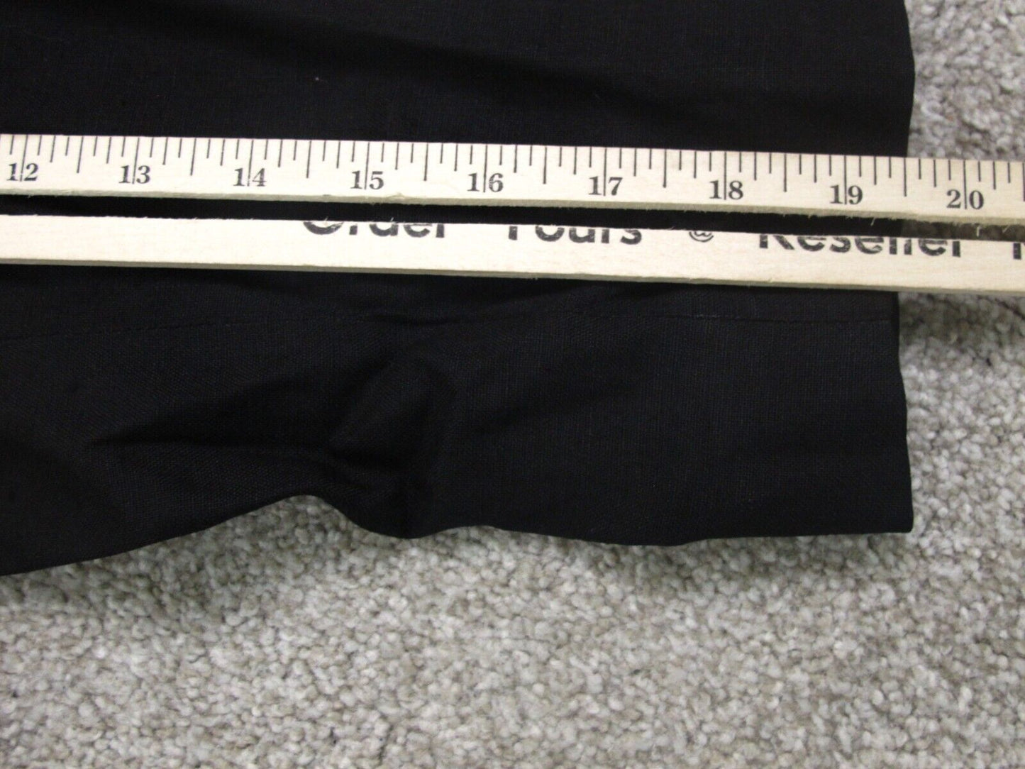 Tahari Womens Pea Coat Long Sleeves Double Breasted Pockets Black Size 14