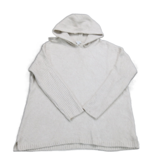 Pure Jill Womens Hoodie Sweater Knitted Long Sleeve Off White Size Medium