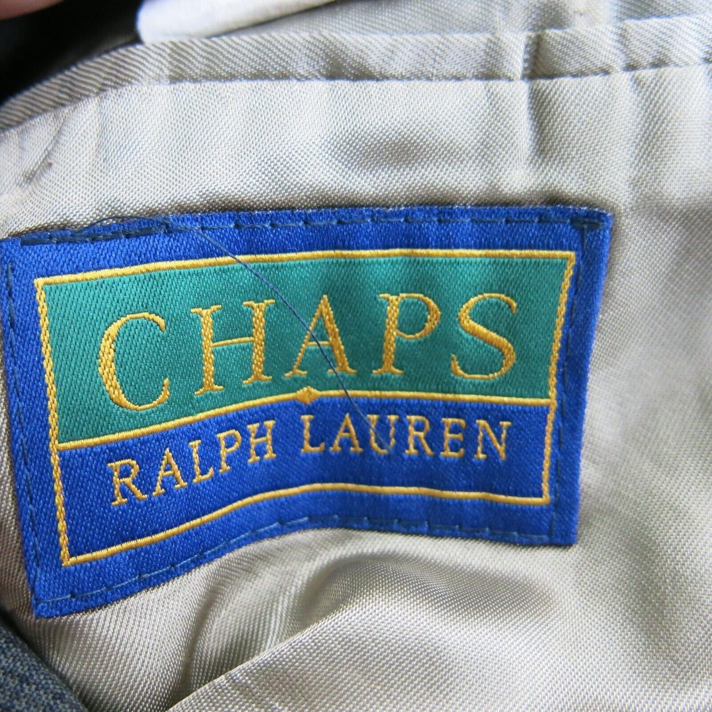 CHAPS Ralph Lauren Men Blazer Coat Single Breasted Pockets Green Size 38 Reg
