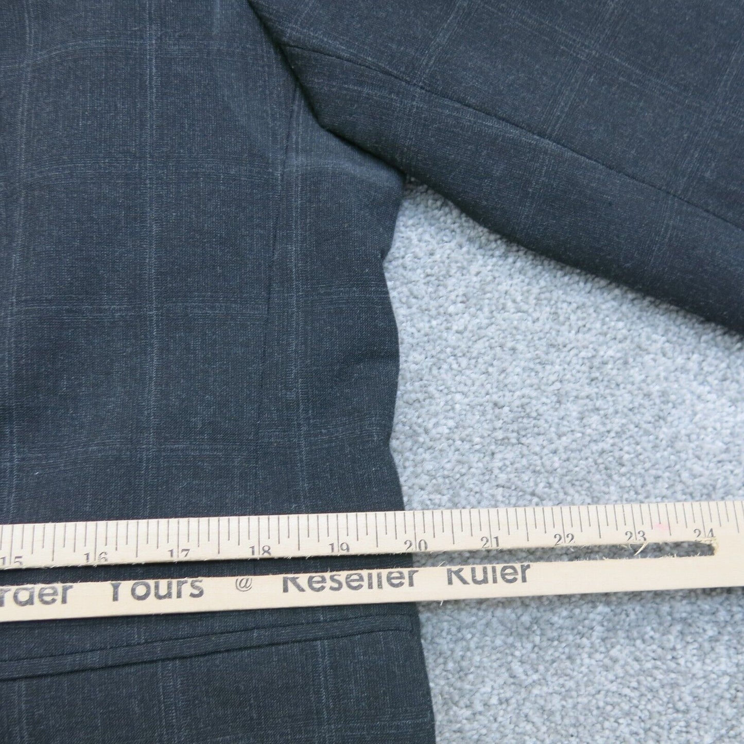 Zara Men Blazer Coat Slim Fit Single Breasted Long Sleeves Pocket Black Size 42
