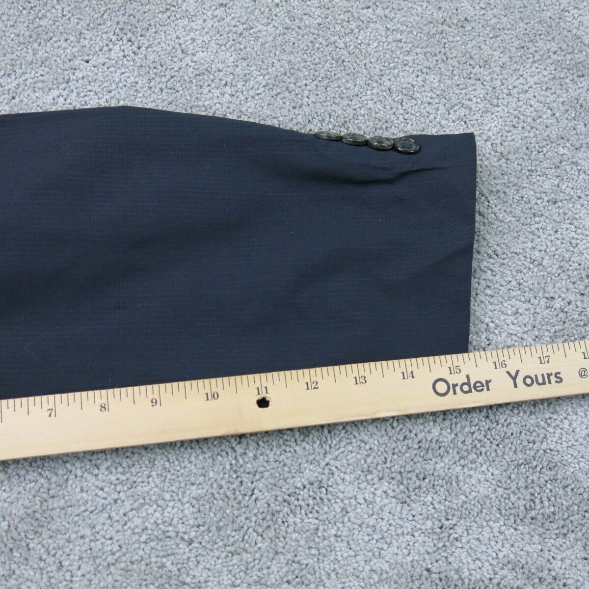 BOOS Hugo Boss Mens Long Blazer Coat Single Breasted Pockets Black Size 42R
