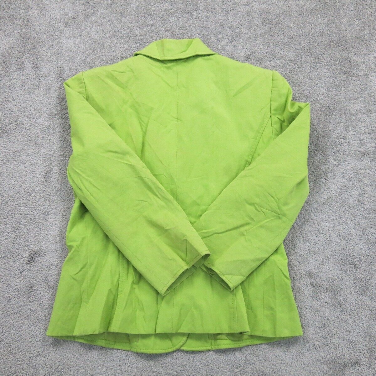 Tahari Womens Pea Coat Jacket Double Breasted 3/4 Sleeve Pockets Green Size 6